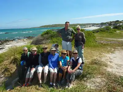 Trail group photo with Jenny